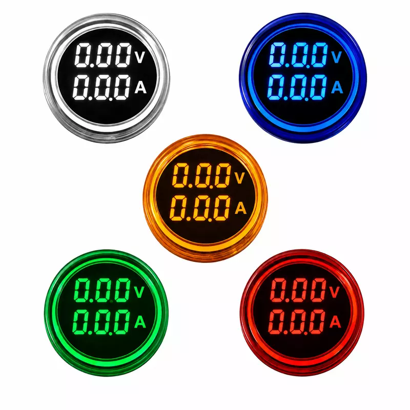 Smidnya IL22 Round Volt/Amp Pilot Light