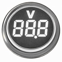 Smidnya IL22 Round Voltmeter Pilot Light 50–500 VAC-22mm round-50-500V AC-White