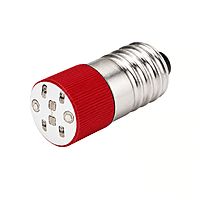 Smidnya IL22 Screw Base LED Indicator-Bulb-220-240V AC-Red