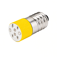 Smidnya IL22 Screw Base LED Indicator-Bulb-220-240V AC-Yellow
