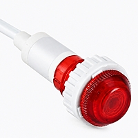 Smidnya IL22 Short Barrel Neon Indicator Light-Panel-220-240V AC-Red