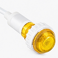 Smidnya IL22 Short Barrel Neon Indicator Light-Panel-220-240V AC-Yellow