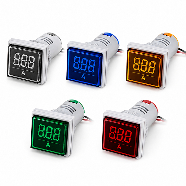 Smidnya IL22 Square Ammeter Pilot Light 0–50 A