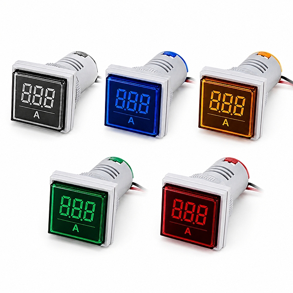 Smidnya IL22 Square Ammeter Pilot Light 0–50 A