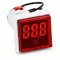 Smidnya IL22 Square Temperature Pilot Light -20 to 200°C-22mm square-220V AC-Red