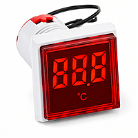 Smidnya IL22 Square Temperature Pilot Light -20 to 200°C-22mm square-220V AC-Red