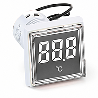 Smidnya IL22 Square Temperature Pilot Light -20 to 200°C-22mm square-220V AC-White