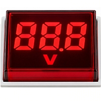 Smidnya IL22 Square Voltmeter Pilot Light 50–500 VAC-22mm square-50-500V AC-Red