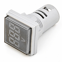 Smidnya IL22 Square Voltmeter Pilot Light 50–500 VAC-22mm square-50-500V AC-White
