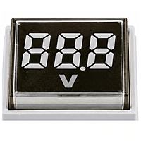 Smidnya IL22 Square Voltmeter Pilot Light 50–500 VAC-22mm square-50-500V AC-White