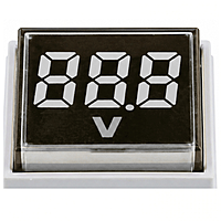 Smidnya IL22 Square Voltmeter Pilot Light 50–500 VAC-22mm square-50-500V AC-White