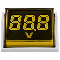 Smidnya IL22 Square Voltmeter Pilot Light 50–500 VAC-22mm square-50-500V AC-Yellow
