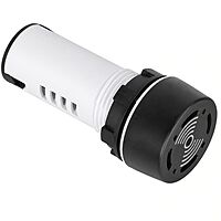 Smidnya IL22 White Body Buzzer-22mm-36V AC/DC-Black