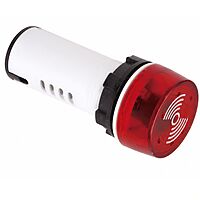 Smidnya IL22 White Body Indicator Buzzer-22mm-48V AC/DC-Red