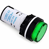Smidnya IL22 White Body Protected LED Pilot Light-22mm-110V AC/DC-Green