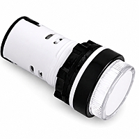 Smidnya IL22 White Body Protected LED Pilot Light-22mm-24V AC/DC-White