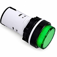 Smidnya IL22 White Body Protected LED Pilot Light-22mm-48V AC/DC-Green
