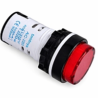 Smidnya IL22 White Body Protected LED Pilot Light-22mm-36V AC/DC-Red