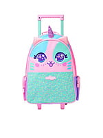Smiggle Best Budz Trolley Backpack With Light Up Wheels - Pink
