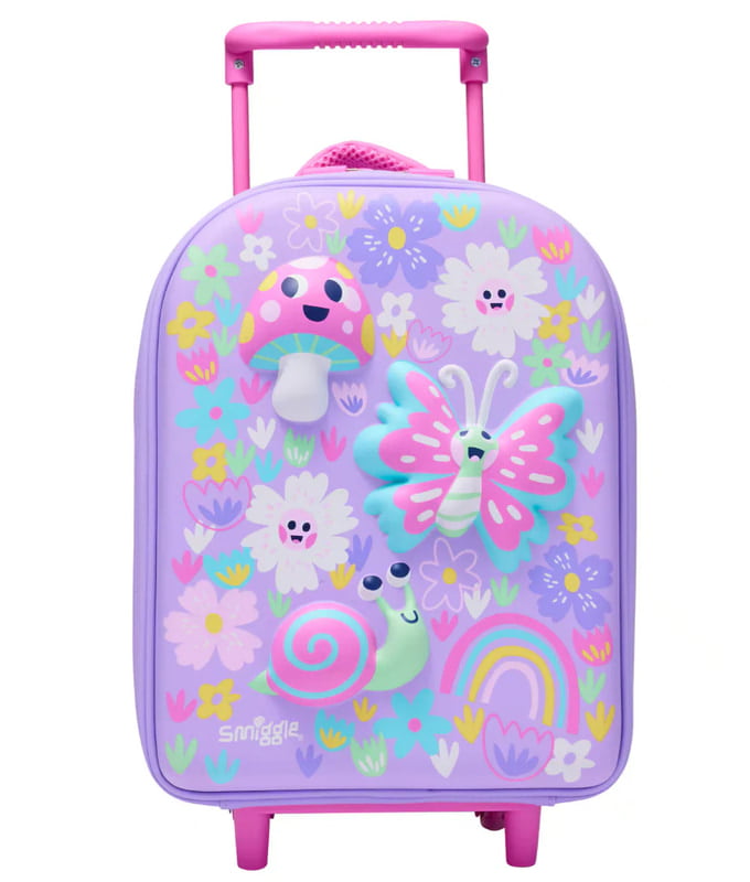 Smiggle Over And Under Teeny Tiny Hardtop Trolley Bag - Lilac