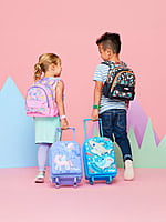 Smiggle Up & Down Teeny Tiny Hardtop Trolley Bag - Mid Blue