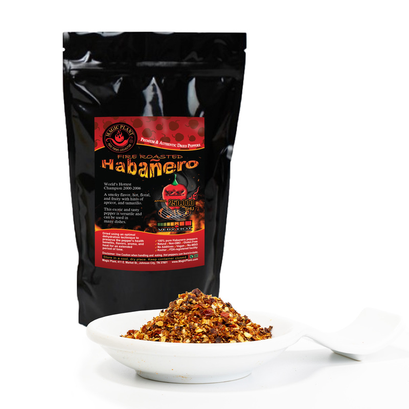 SMOKED Red Habanero Pepper Flakes