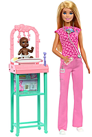 Barbie Baby Doctor Playset with Blonde Fashion Doll