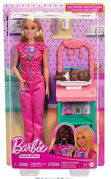 Barbie Baby Doctor Playset with Blonde Fashion Doll