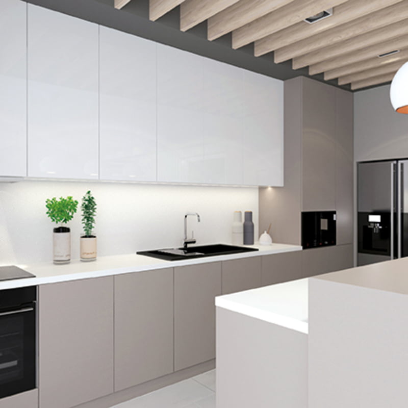 Kronospan Acrylic Matt-Snow White/18.3mm Panel/1 Side Acrylic