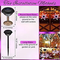 Snow Flake Solar Light - 3 In 1 Snow Flake Solar Light - 3 In 1