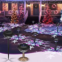 Snow Flake Solar Light - 3 In 1 Snow Flake Solar Light - 3 In 1