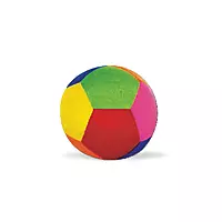 Soft Plush Baby Ball with Rattle Sound (size 8 cm), Multi color, Softball