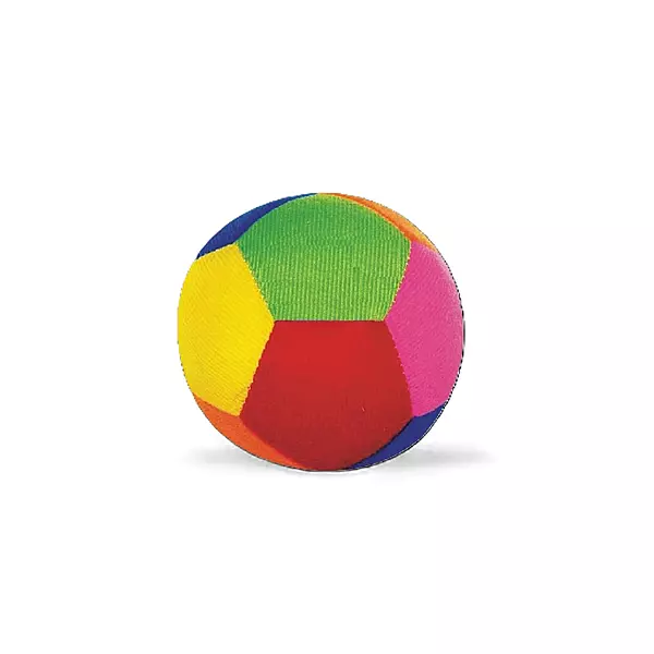 Soft Plush Baby Ball with Rattle Sound (size 8 cm), Multi color, Softball