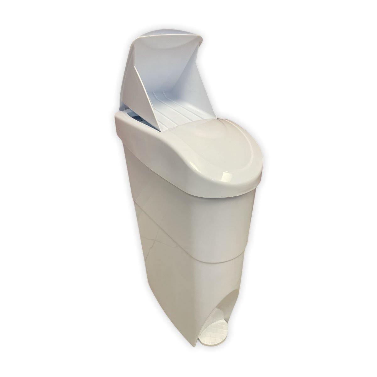 Solo White Pedal 18L Sani Bin