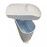 Solo White Pedal 18L Sani Bin