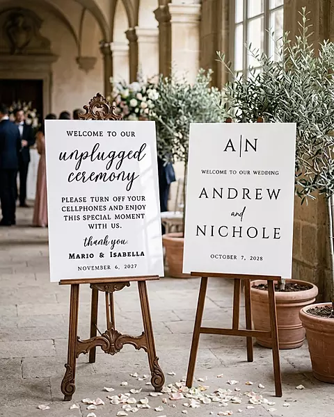 Sign, Acrylic Wedding