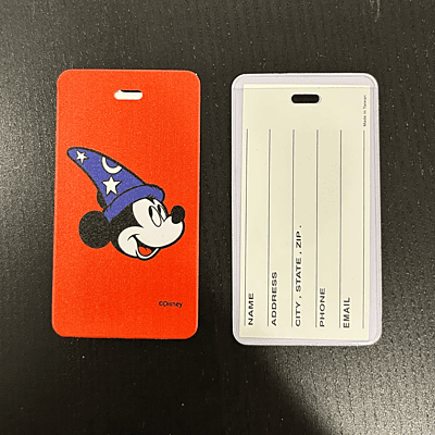 Disney Luggage Tags featuring Sorcerer Mickey