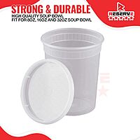 Soup Bowl Lid 8-32oz Reserve 10/50