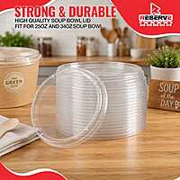 Soup Bowl Lid PET 25-34oz Reserve 6/50
