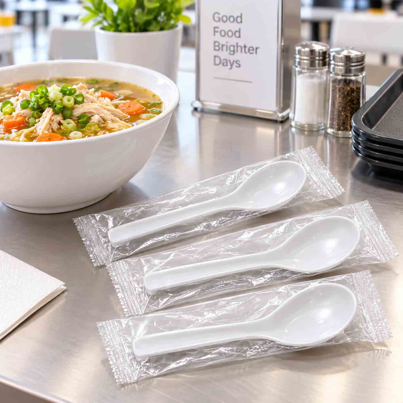 Soup Spoon HD Wrapped White HYP 1/1000