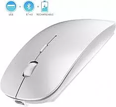Souris sans fil Bluetooth et 2,4 GHz Blanche RF-M08