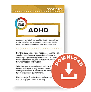 Special Needs Pocket Guide: ADHD (Download)