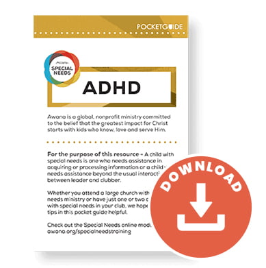 Special Needs Pocket Guide: ADHD (Download)