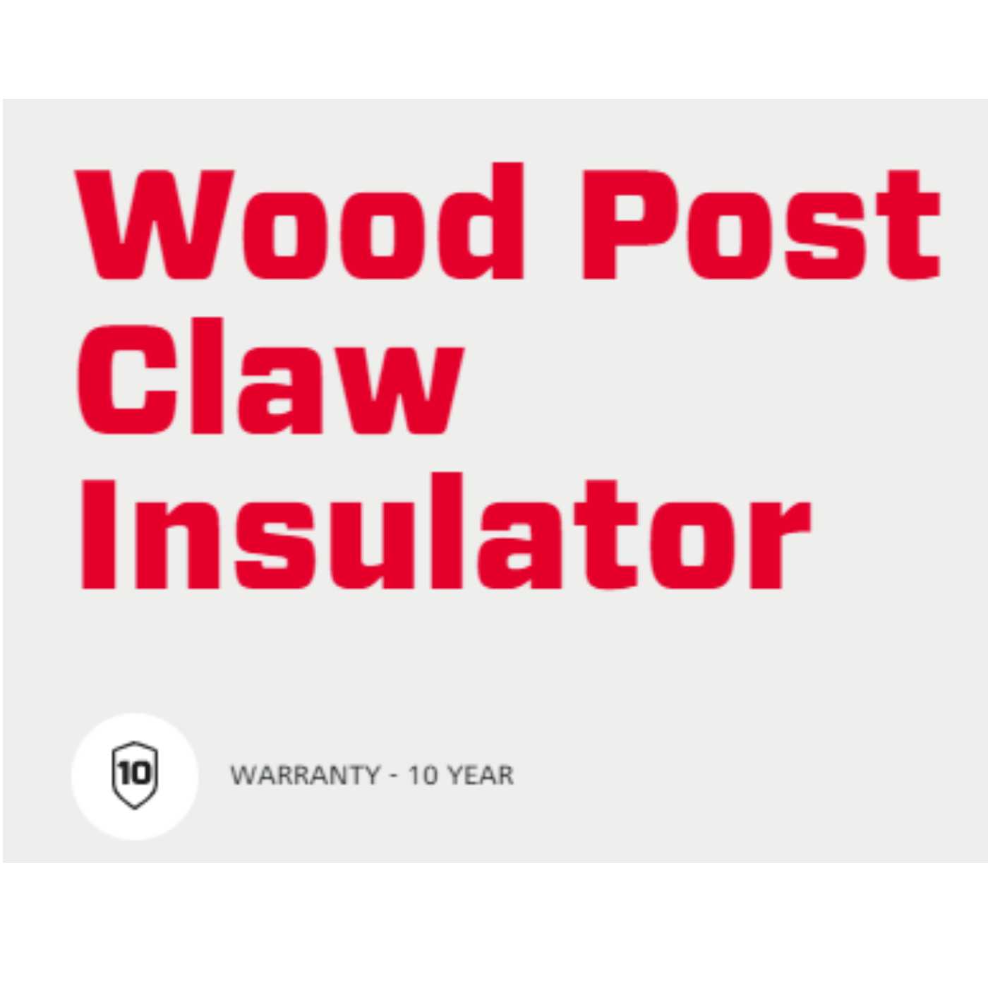 Speedrite Wood Post Claw Insulator - Black 125 Pcs