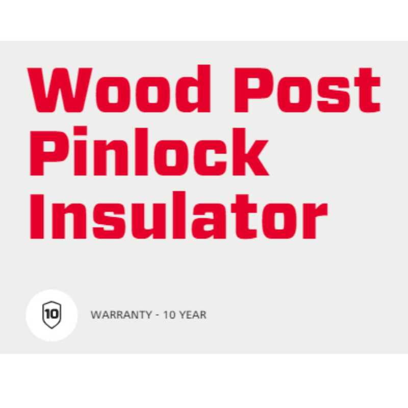 Speedrite Wood Post Pinlock Insulator -  125Pcs