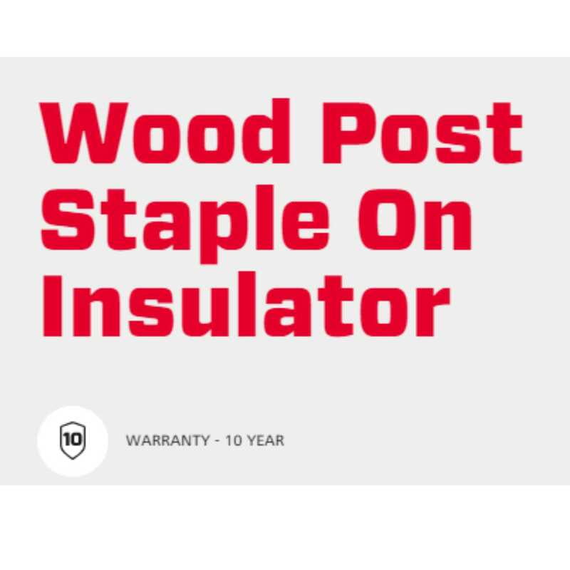 Speedrite Wood Post Staple On Insulator - 50 Pcs