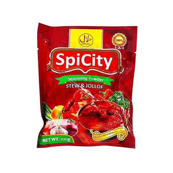 25173     Spicity Seasoning Powder (Stew & Jollof ) 10g X 10 X 23