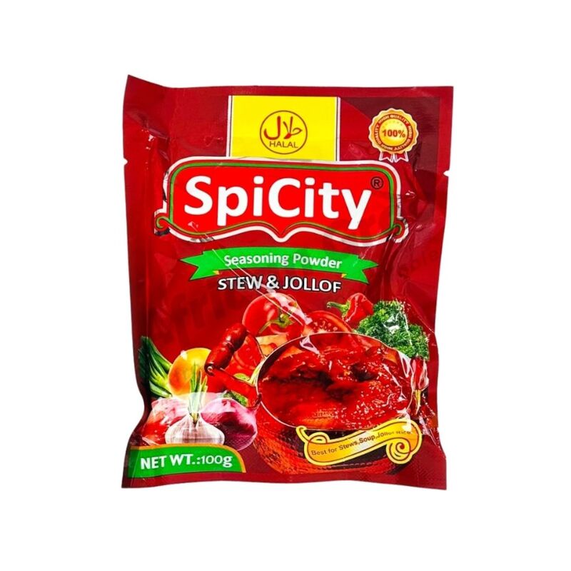 25173 Spicity Seasoning Powder (Stew & Jollof ) 10g X 10 X 23