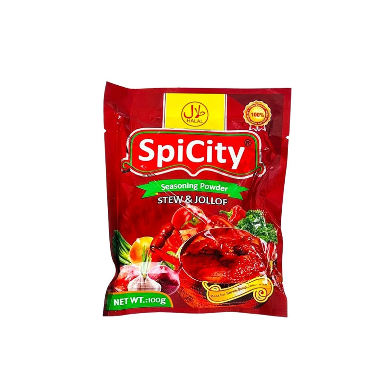 25173 Spicity Seasoning Powder (Stew & Jollof ) 10g X 10 X 23