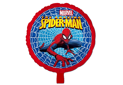 Spiderman Theme Foil Balloons - Red (Pack of 5)
